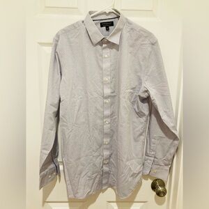 LIKE NEW Banana Republic Size L Non-Iron Standard Fit Patterned Dress Shirt